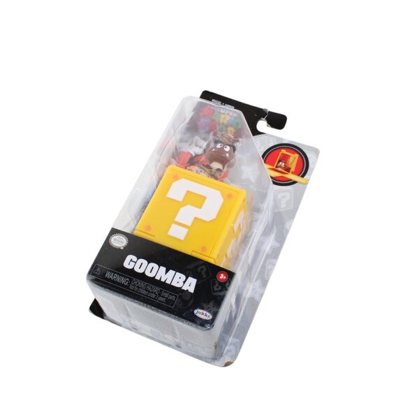 Super Mario Bros Movie Goomba Figure w/ Question Block Jakks Pacific - Picture 14 of 16